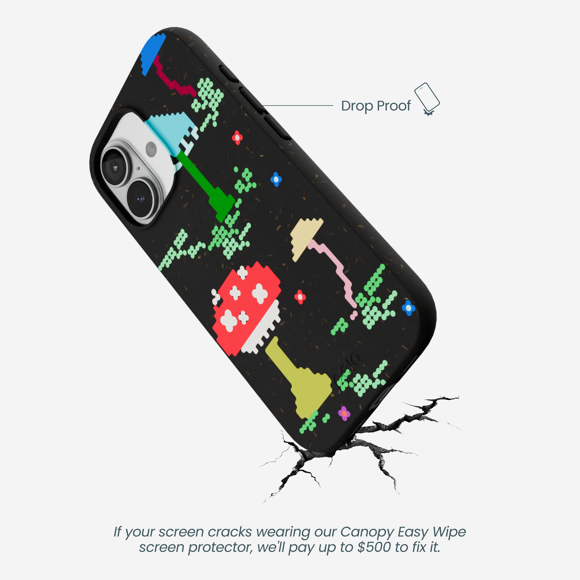 BYTE-BLOOM_IP17_Black_DropProof-Specs