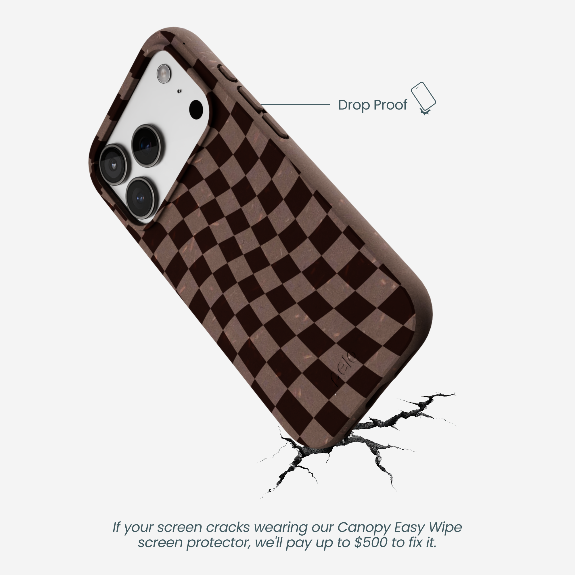 CAFE-CHECK_IP17P_ChocolateBrown_DropProof-Specs