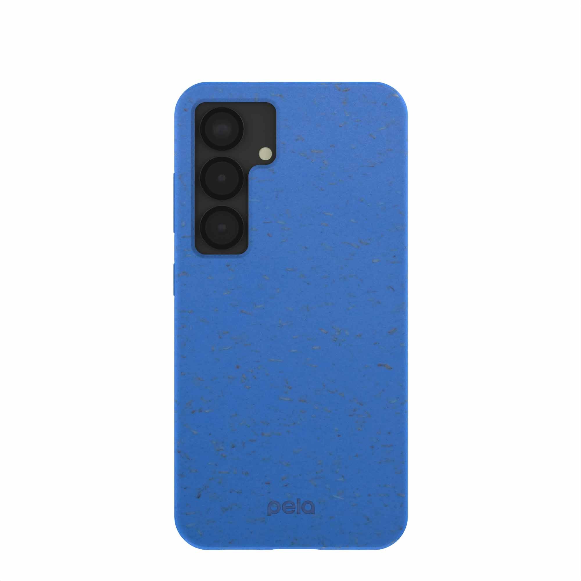 Electric Blue Samsung S25 Phone Case