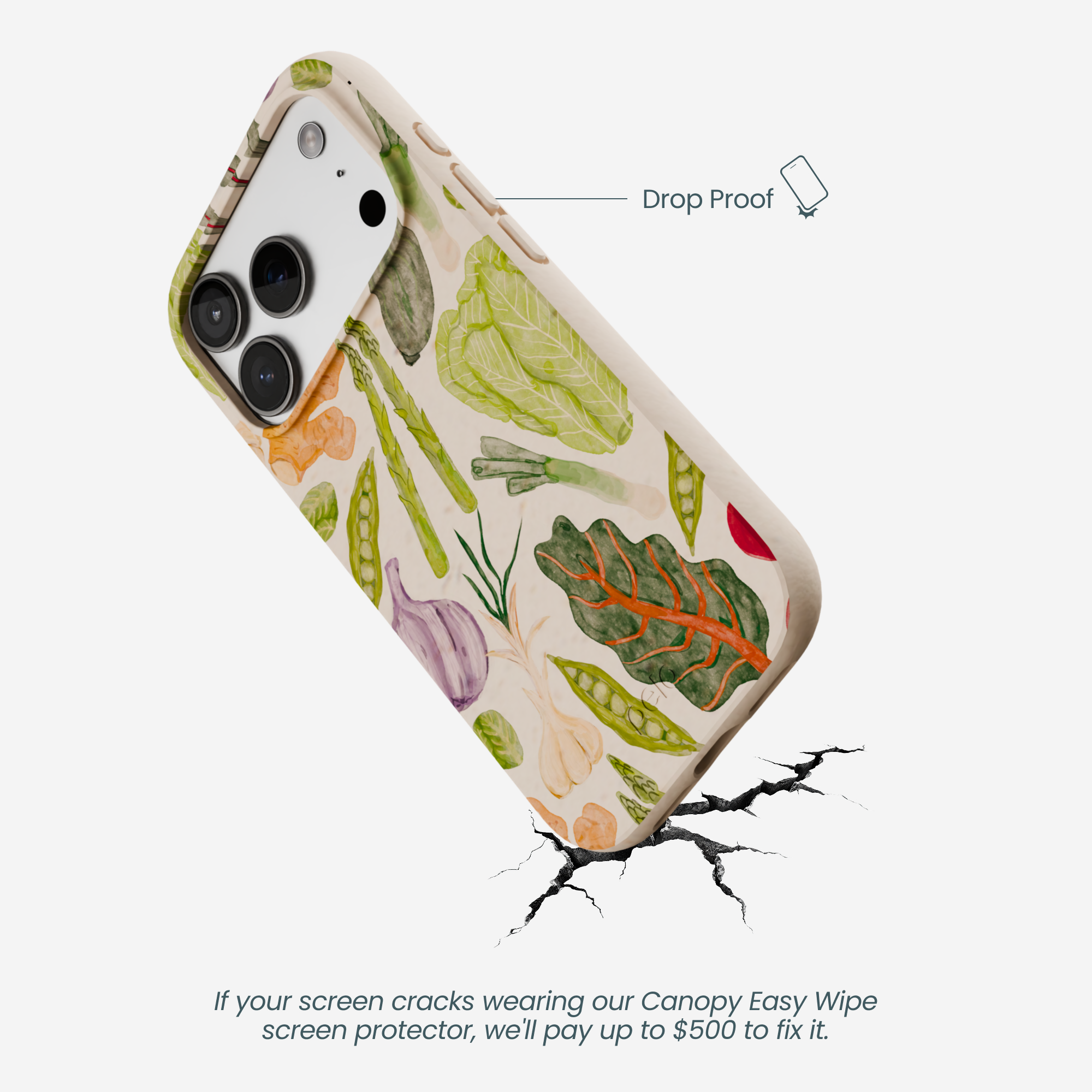 VEGGIE-PATCH_IP17P_Seashell_DropProof-Specs